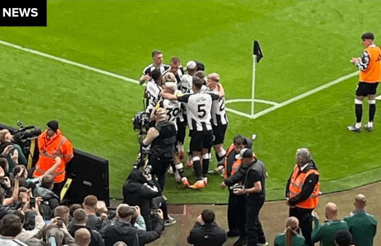 Anthony Gordon get emotional support shown to him by Newcastle United fans