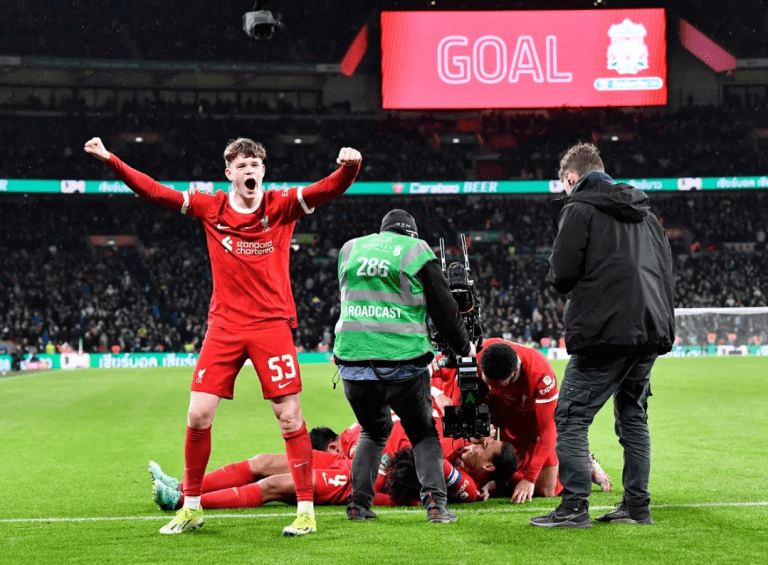 ‘I’m hoping to be in Liverpool squad – but my friends will be with the Newcastle United fans at Wembley’