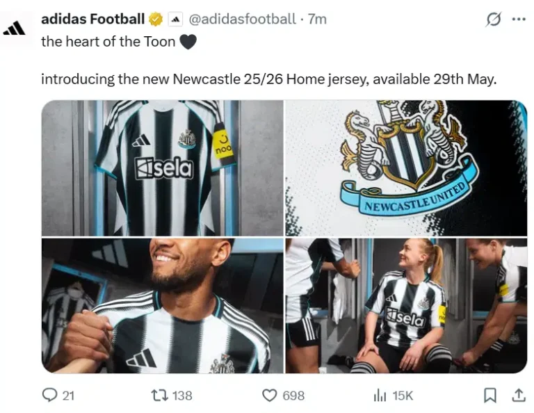 New 2025/26 Newcastle United Home Shirt unveiled – Photos