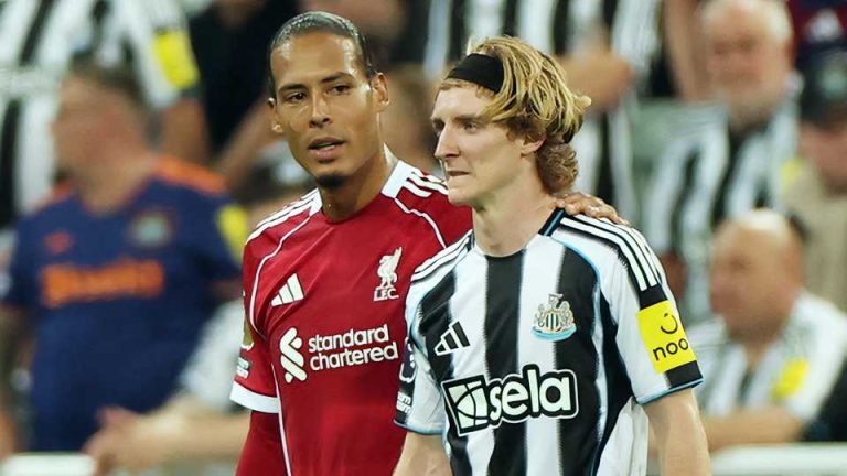 ‘I told him’ – Liverpool’s Van Dijk reveals what he said to Anthony Gordon after red card